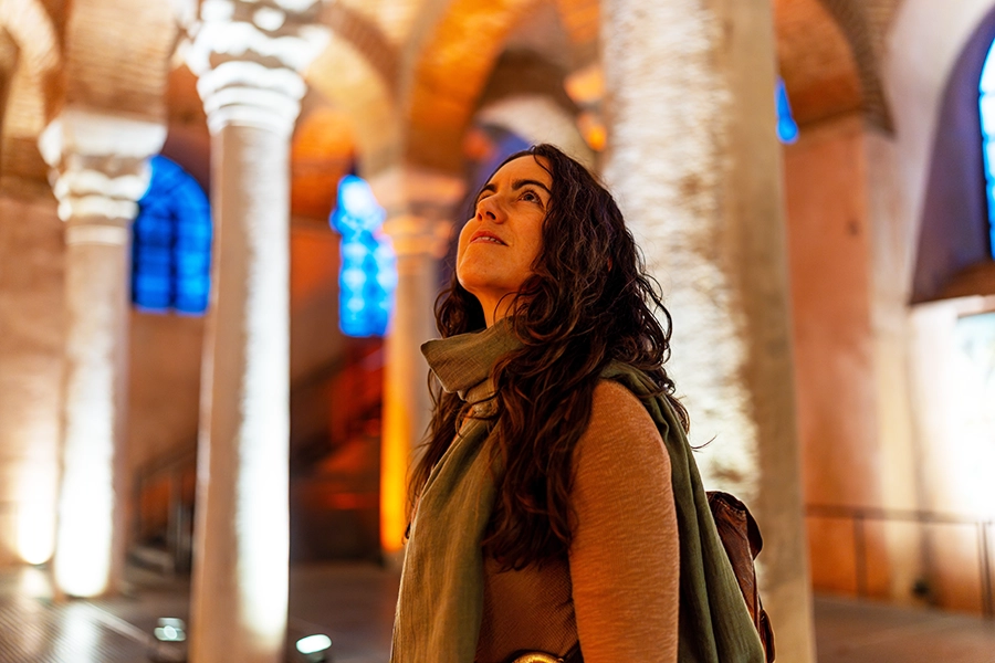 Basilica Cistern interior columns